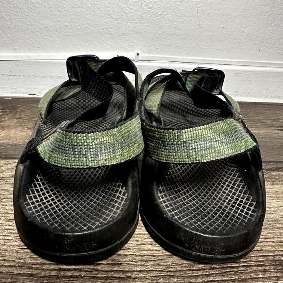 Chaco Z/1 Outdoor Hiking Sandals Vibram Sole Strappy Flat Classic Green 12 - Picture 5 of 6
